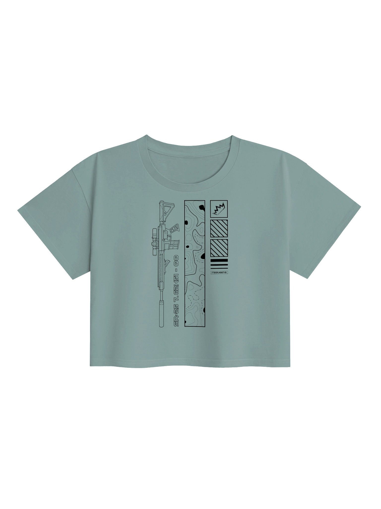 SR25 Black Crop Top product image (2)