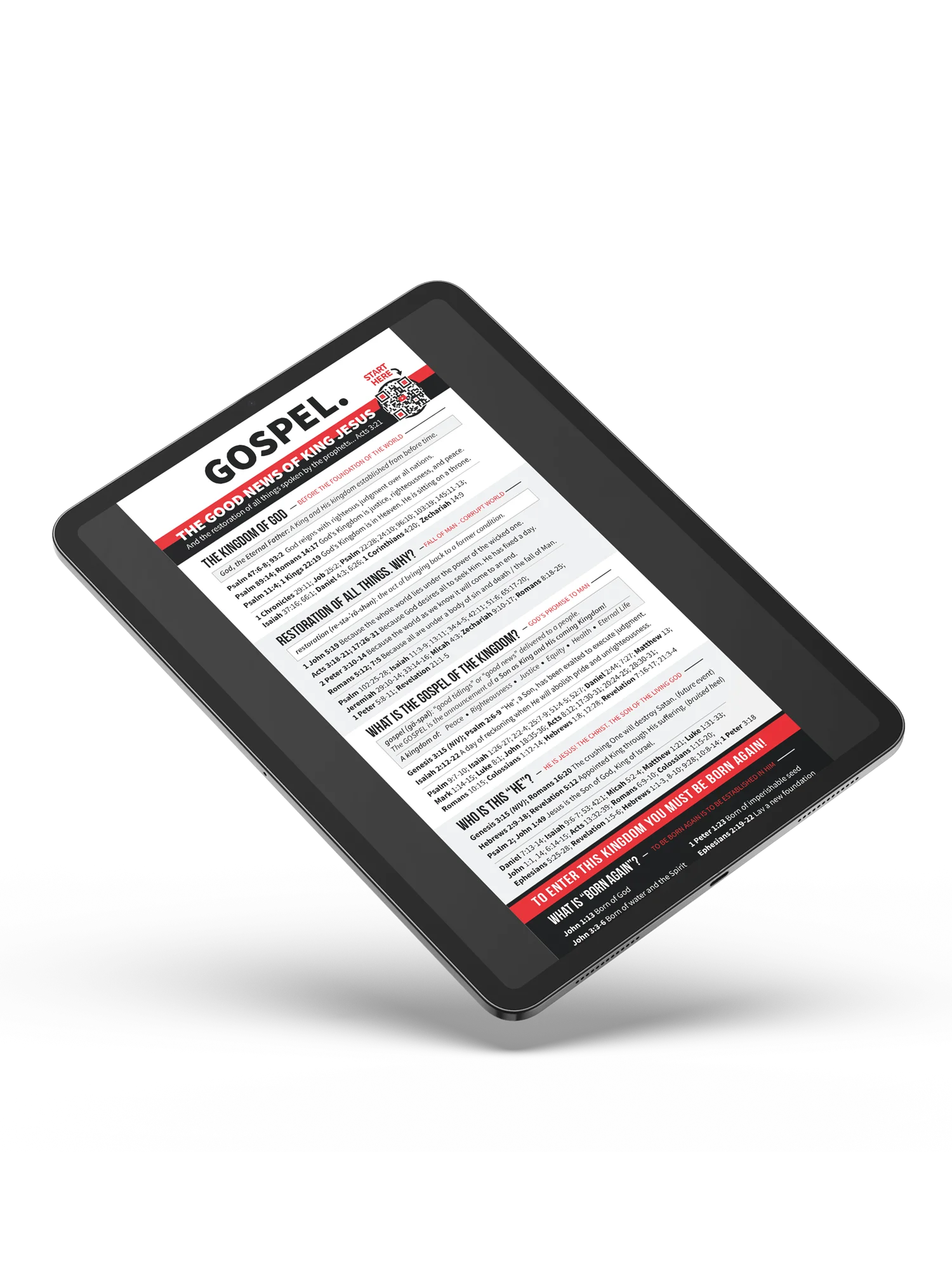 Digital GOSPEL. Card - 10-Lesson Guide to the Good News of King Jesus product image (1)