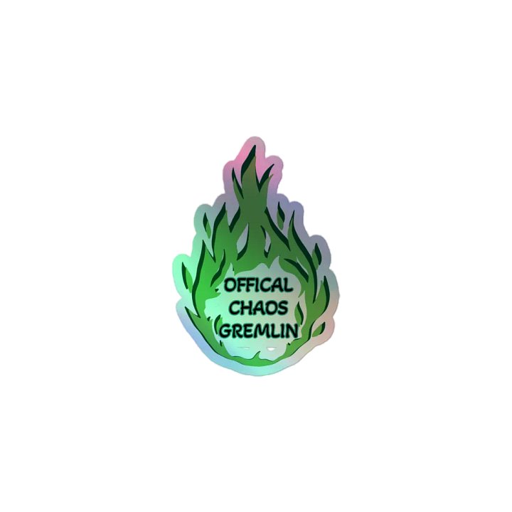 Chaos Gremlin Holo Fire Sticker product image (1)