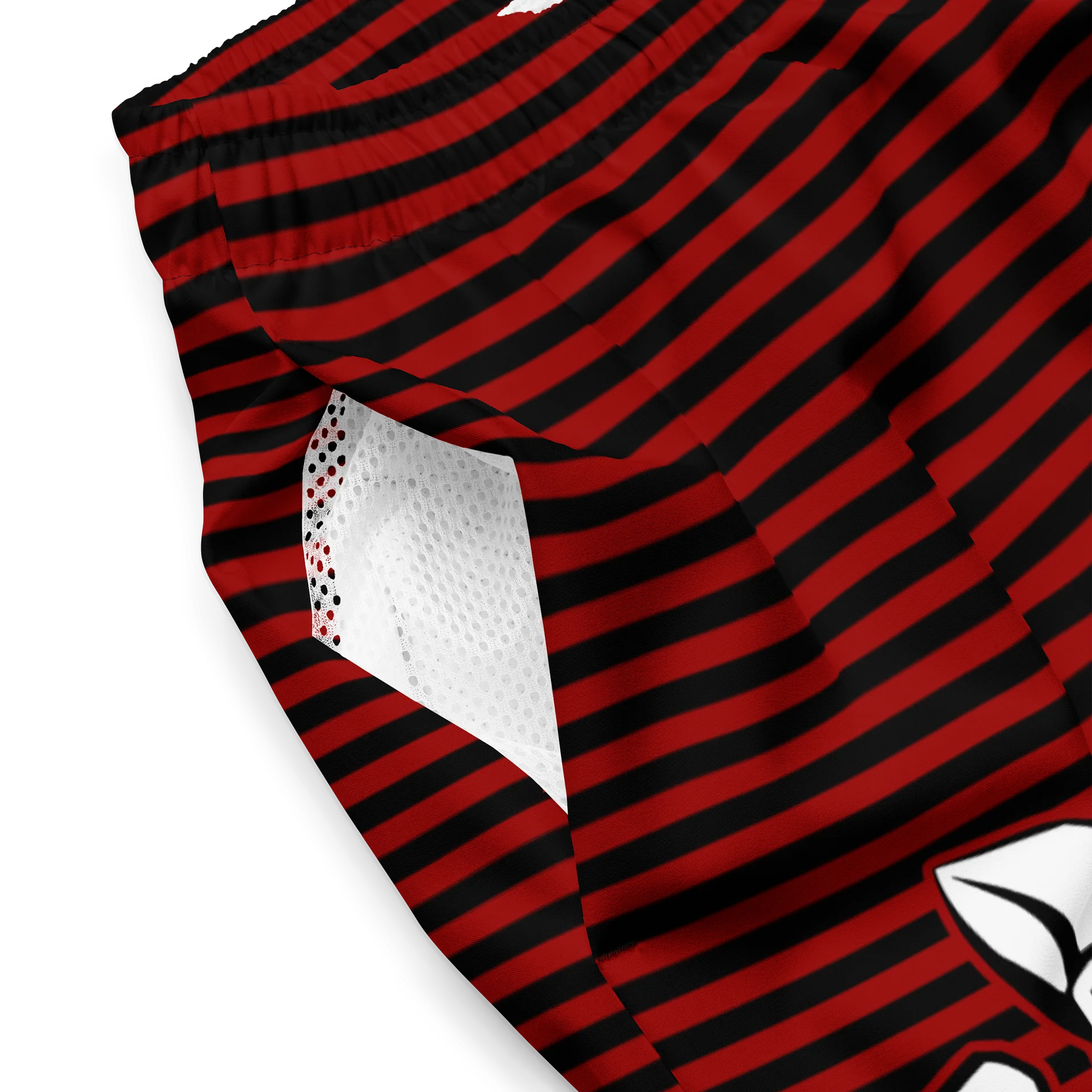 Red and Blaque Redlne Kat Skull Swim Shorts product image (3)