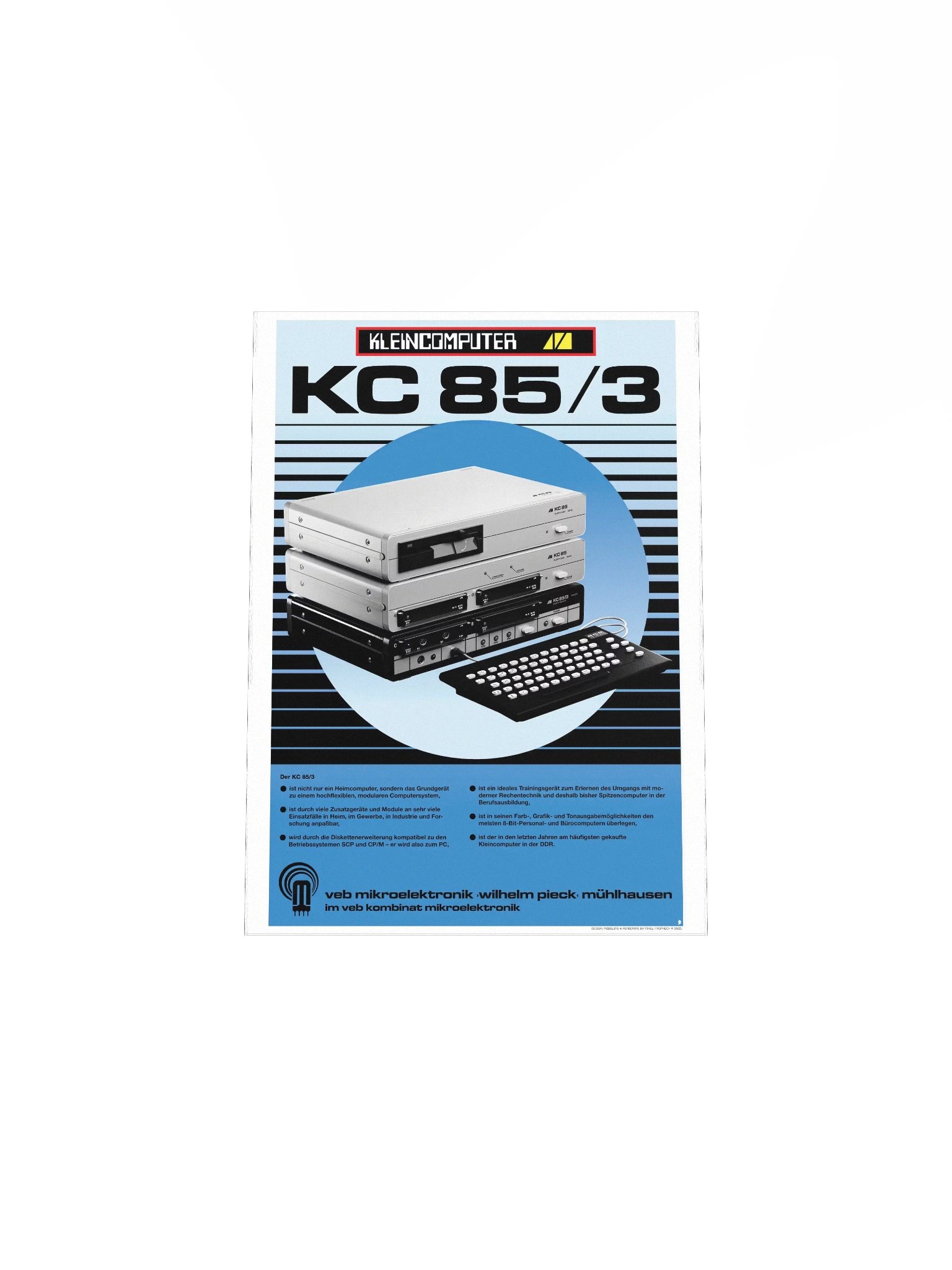 DDR Kleincomputer KC85/3 Poster (pristine design) product image (4)