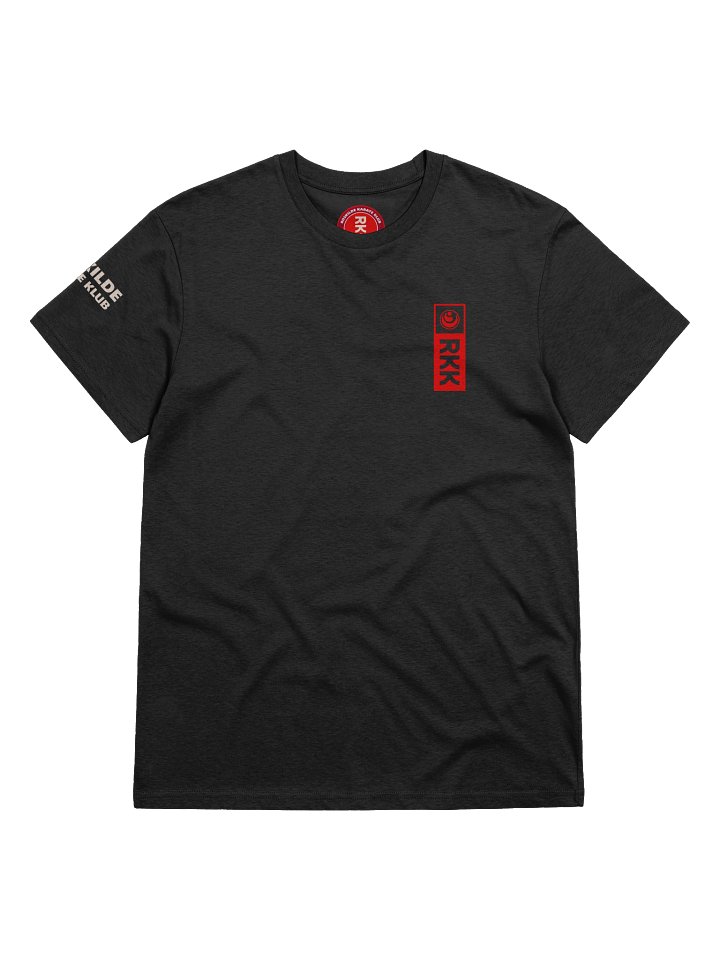 Black Organic Cotton T-Shirt, Unisex, RKK Logo product image (1)