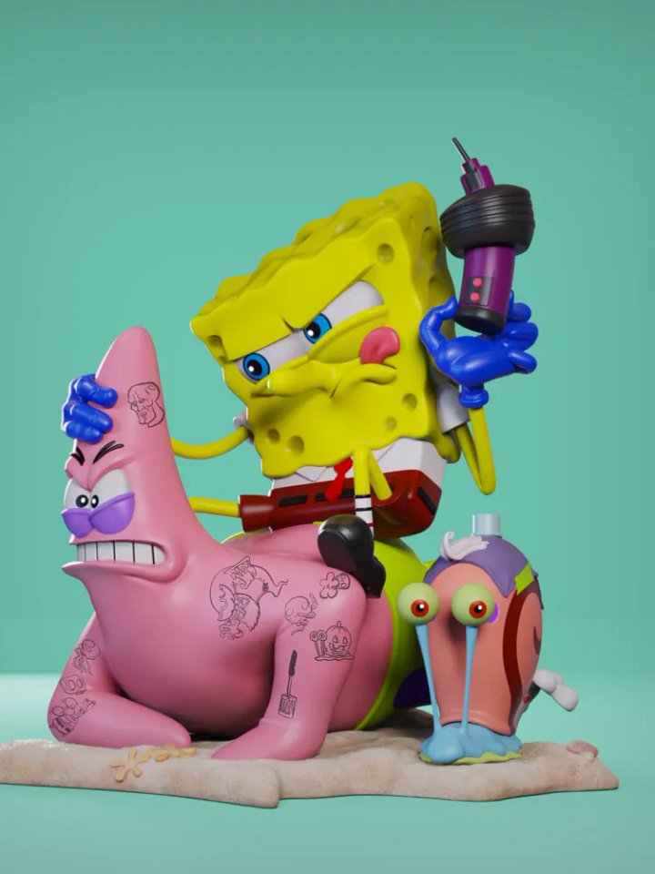 Inked In Bikini Bottom - STL product image (1)