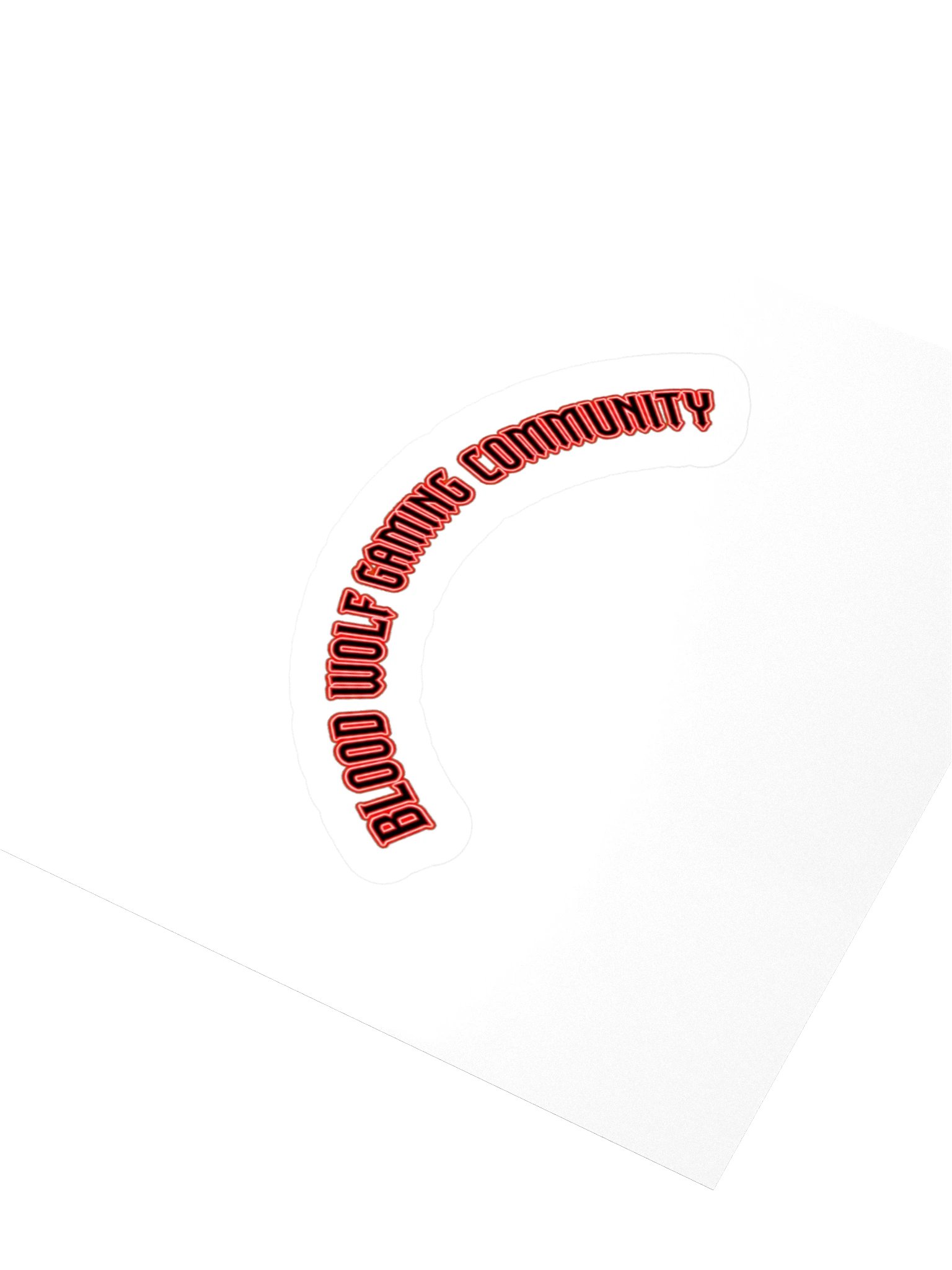 Blood Wolf Gaming Community Sticker product image (3)