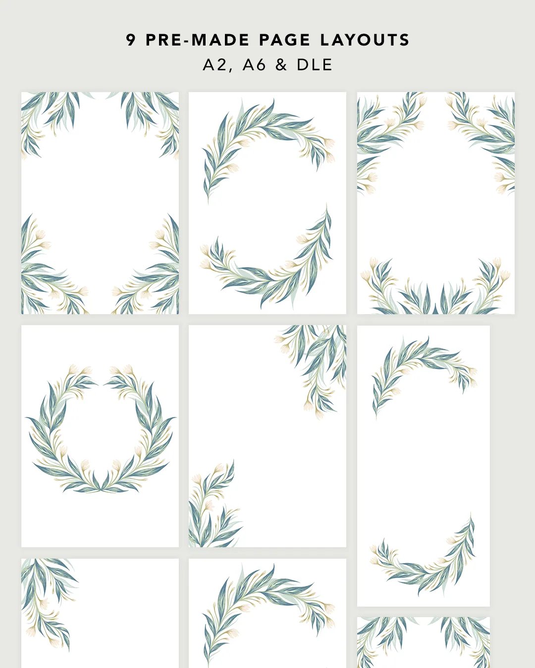 Budding Vines Wedding Invitation Suite - Cream product image (4)