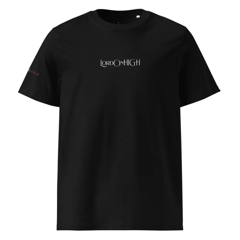 The Lord On HIGH | NEW CHAPTER | UNISEX Tee | White & Pink product image (7)