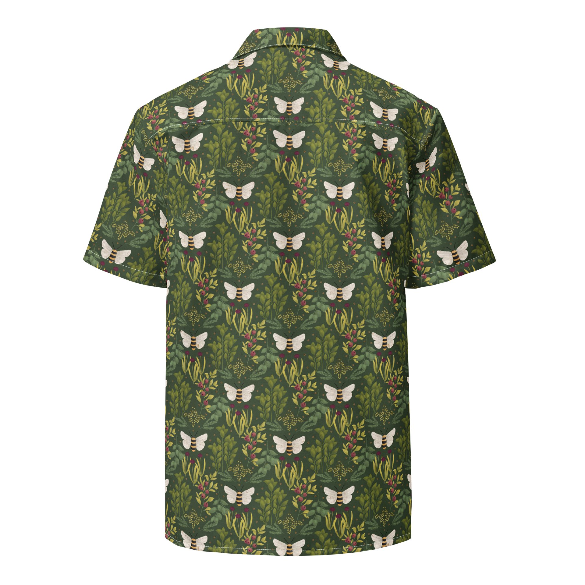 Bees and Foliage Hawaiian Shirt product image (2)