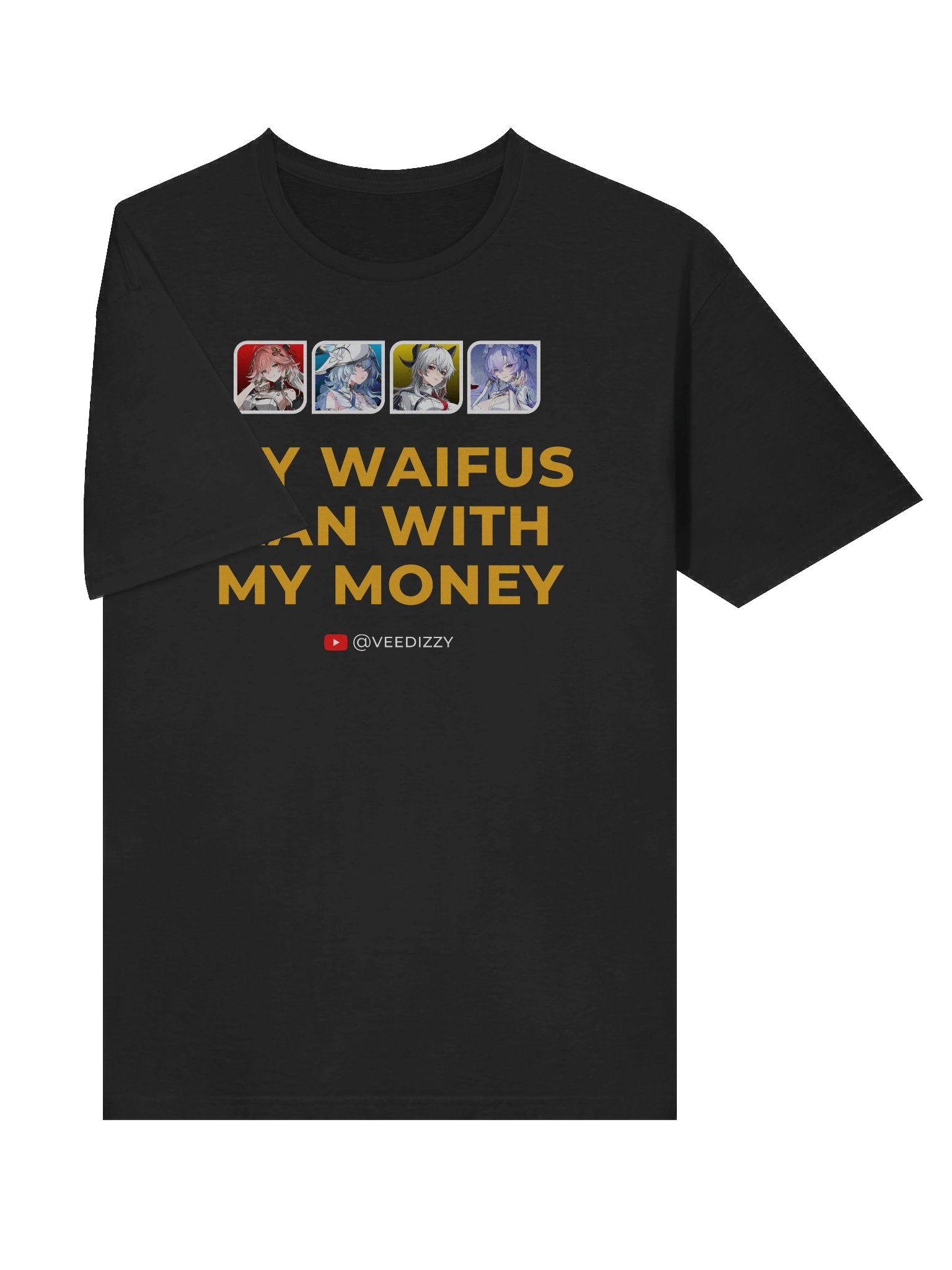 My Waifus Ran with My Money Unisex Softstyle T-Shirt product image (5)