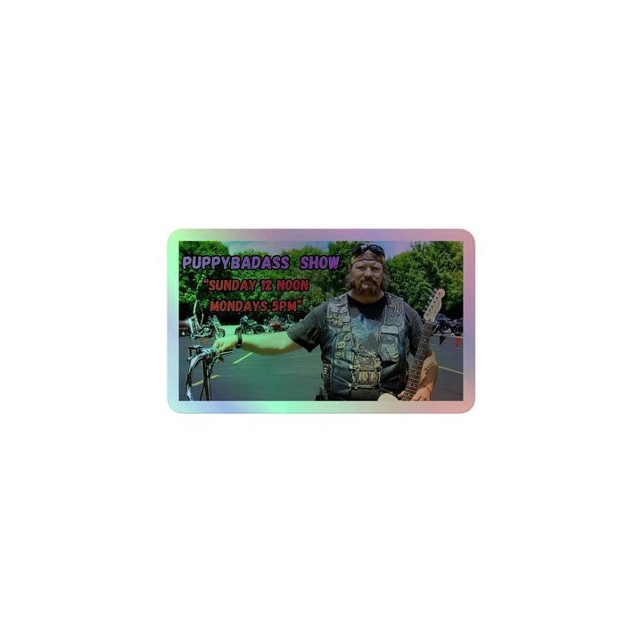 Puppybadass Holographic Sticker Sheet product image (1)