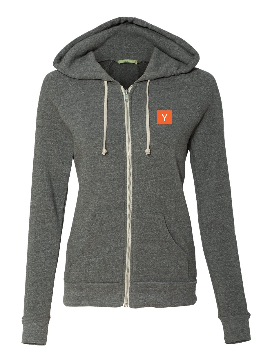 YC Women's Cut Zip Hoodie product image (1)