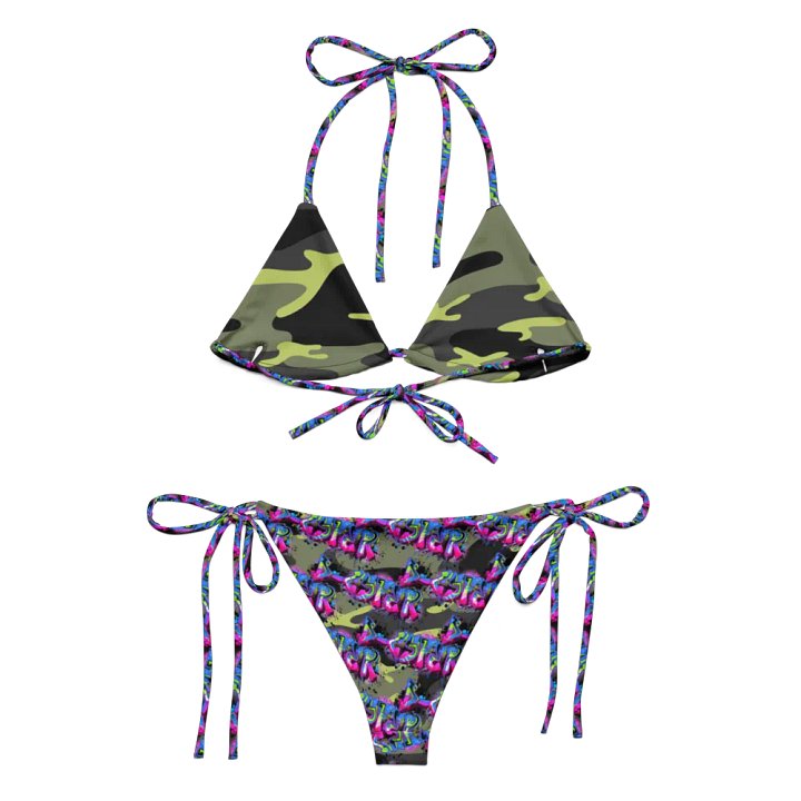 Camouflage Chic Recycled String Bikini Set product image (2)