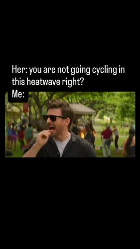 What heatwave? I always be cycling girl..
.
.
Follow @cyclistetouriste !