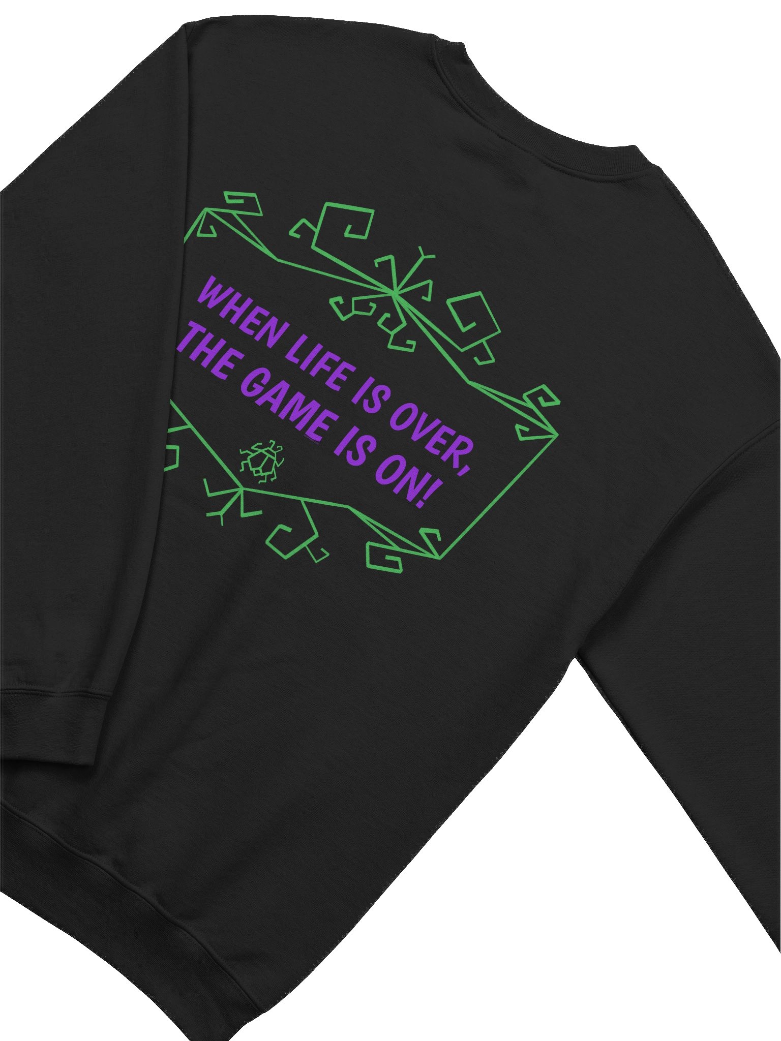 [UM Designs] When Life Is Over, The Game Is On - Unisex Graphic Sweatshirt product image (4)
