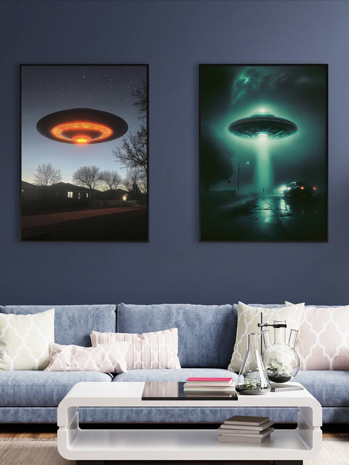 The Truth is Out There / The X-Files photo of UFO — sci-fi poster, movie art, I want to believe poster, space print, aliens wall decor product image (2)