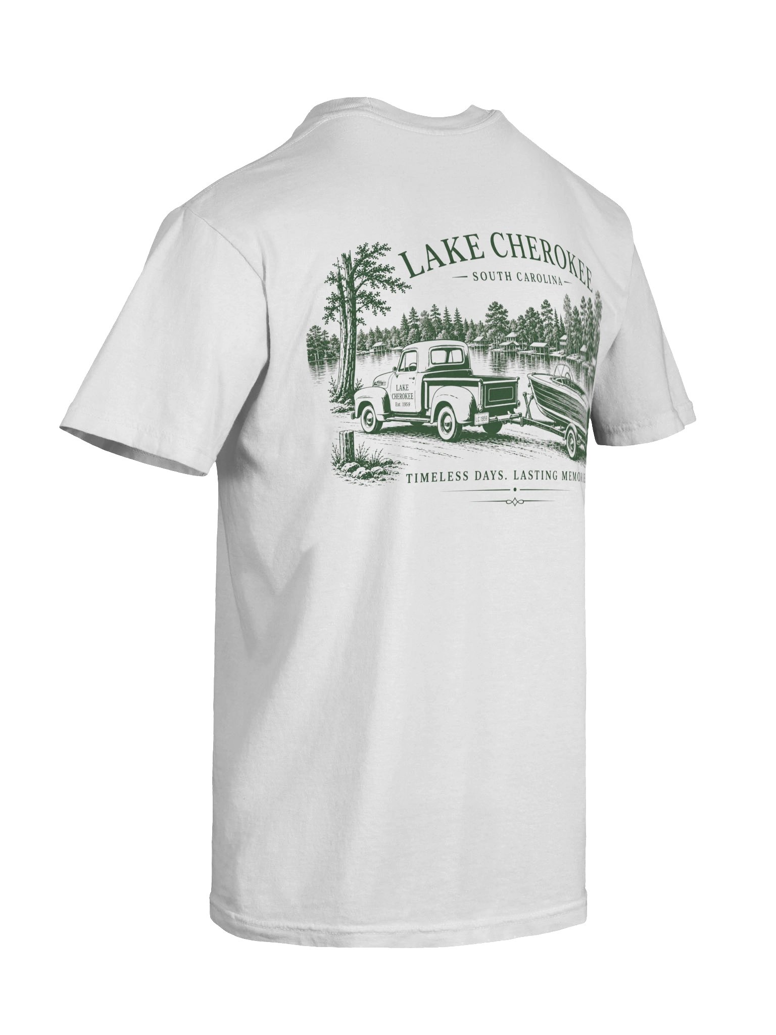 Lake Cherokee Vintage Truck Tee (green) product image (8)
