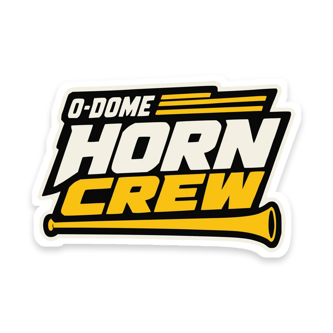 O-Dome Horn Crew Fast Lane — Kiss-Cut Sticker