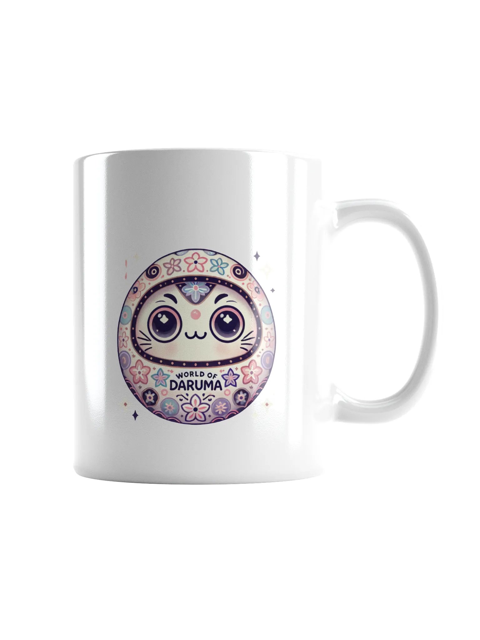 だるまの世界 ホワイトグロッシーマグカップ product image (1)