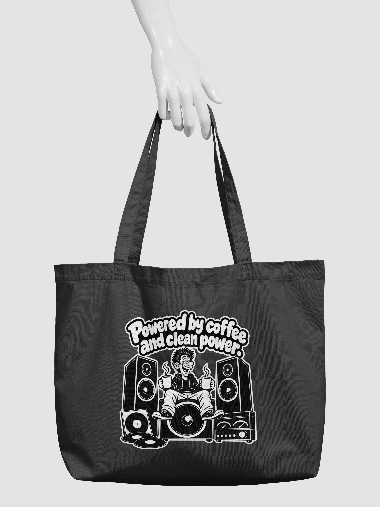 Powered By Coffee And Clean Power - Tote product image (3)
