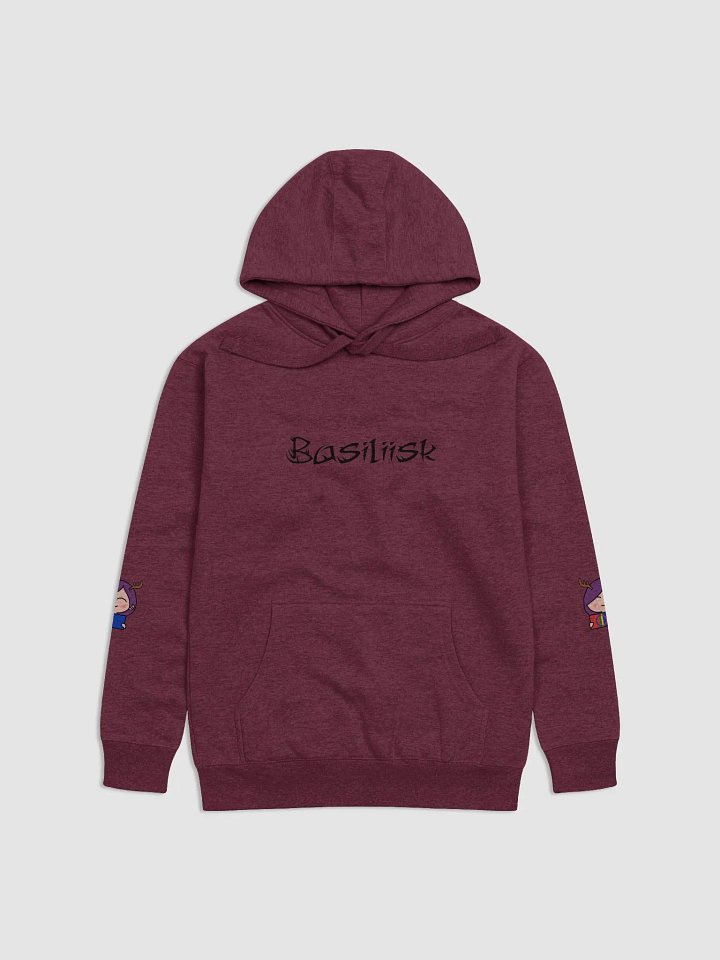 Basiliisk minimalist hoodie with Sami flag emotes on the sleeves product image (1)