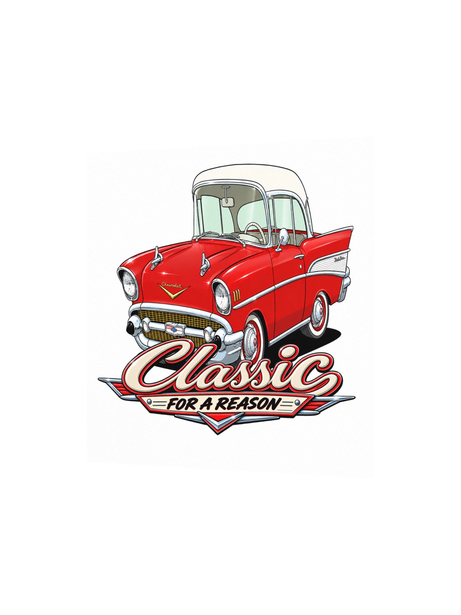 1957 Chevy Bel Air – Classic for a Reason Square Print product image (6)