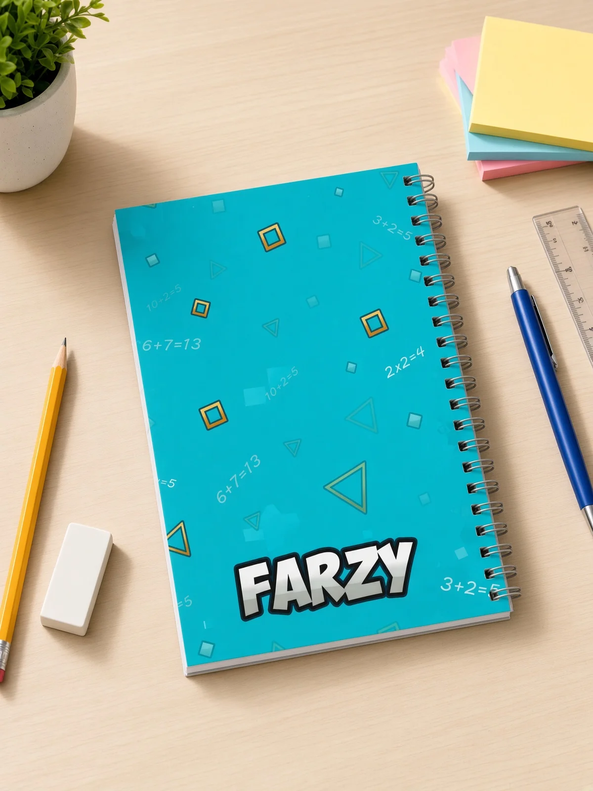 Farzy School Mode Spiral Notebook alternate product image