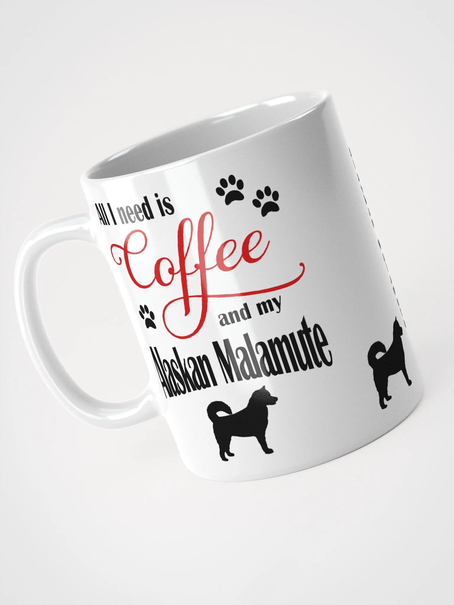 Coffee and my Alaskan Malamute Mug product image (3)