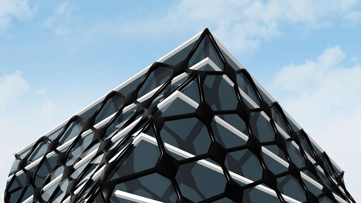 Exoskeleton Parametric Tower Facade Design Grasshopper Rhino Files ...