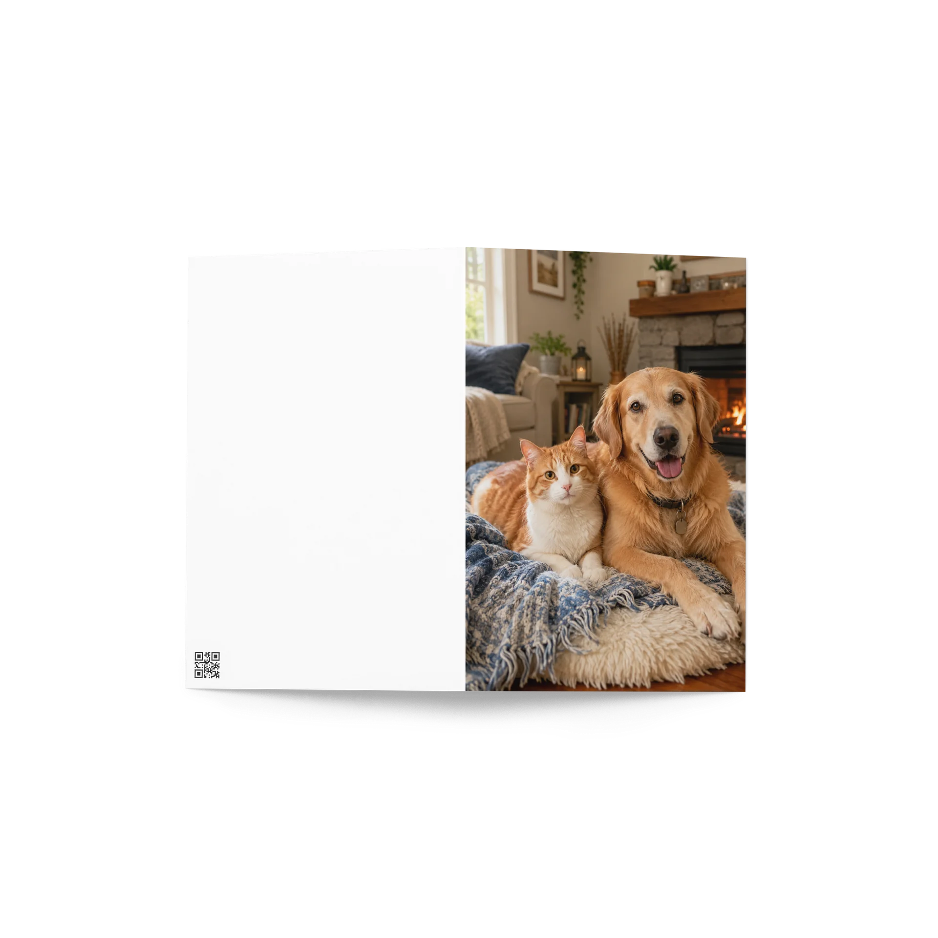 Cozy Dog and Cat Greeting Card product image (4)