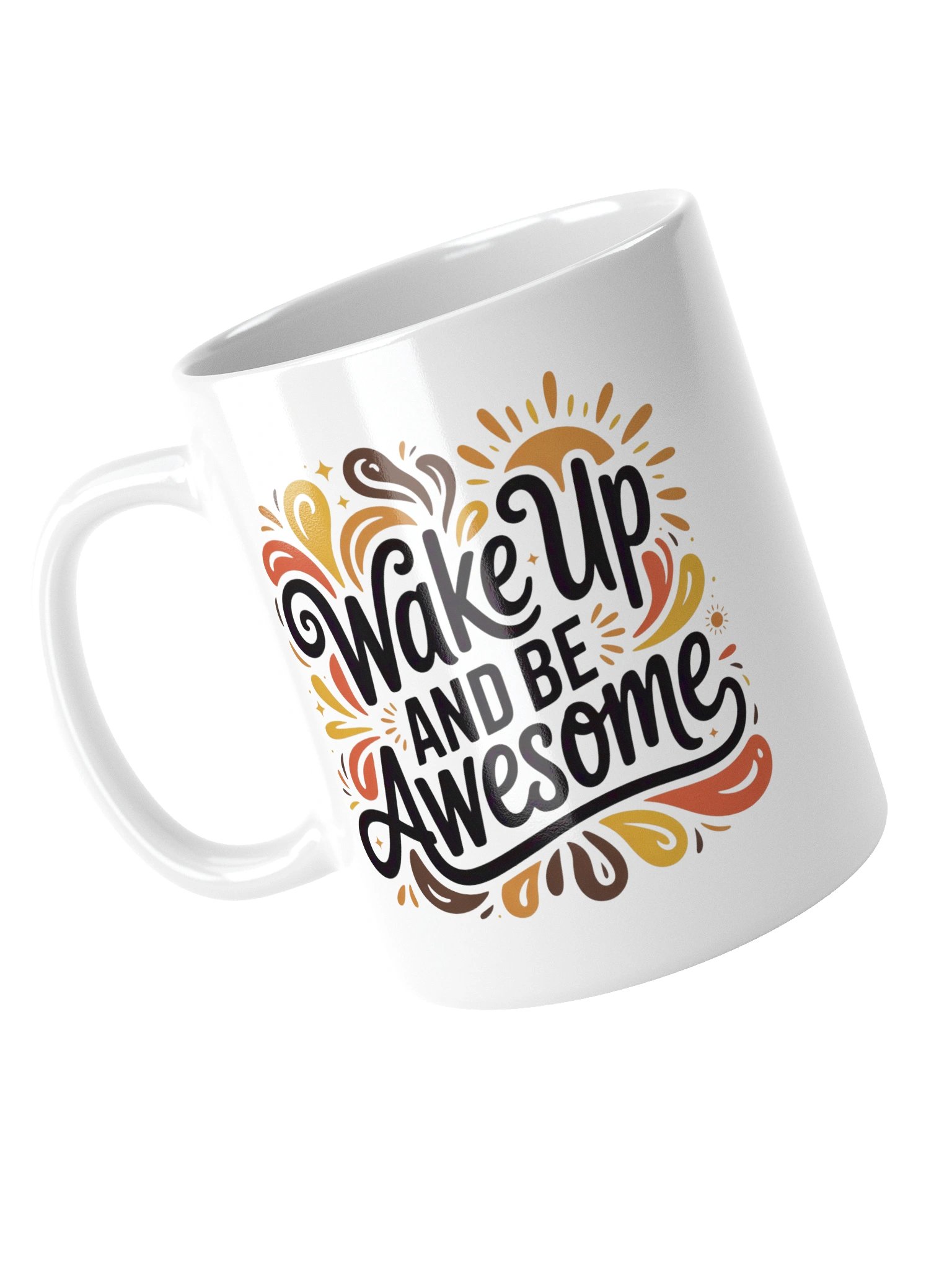 Wake Up and Be Awesome Coffee Mug – Inspirational Morning Quote product image (5)