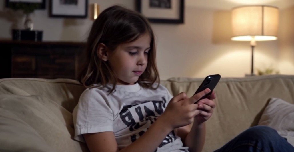 Teenage Girl Using a Cellphone 4k Generative AI for Personal and Commercial Use product image (1)