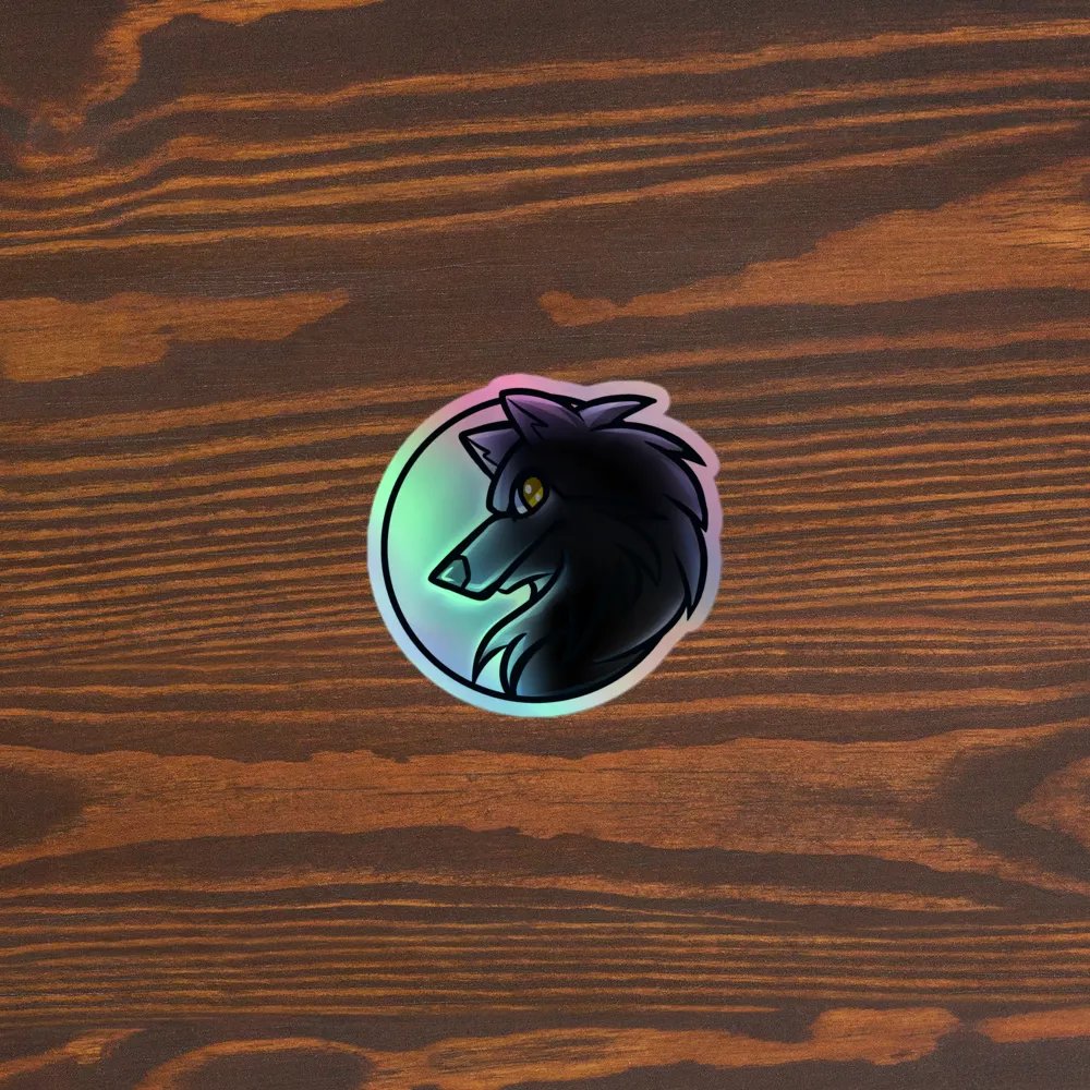 Lone Wolf Holographic Sticker Set product image (5)