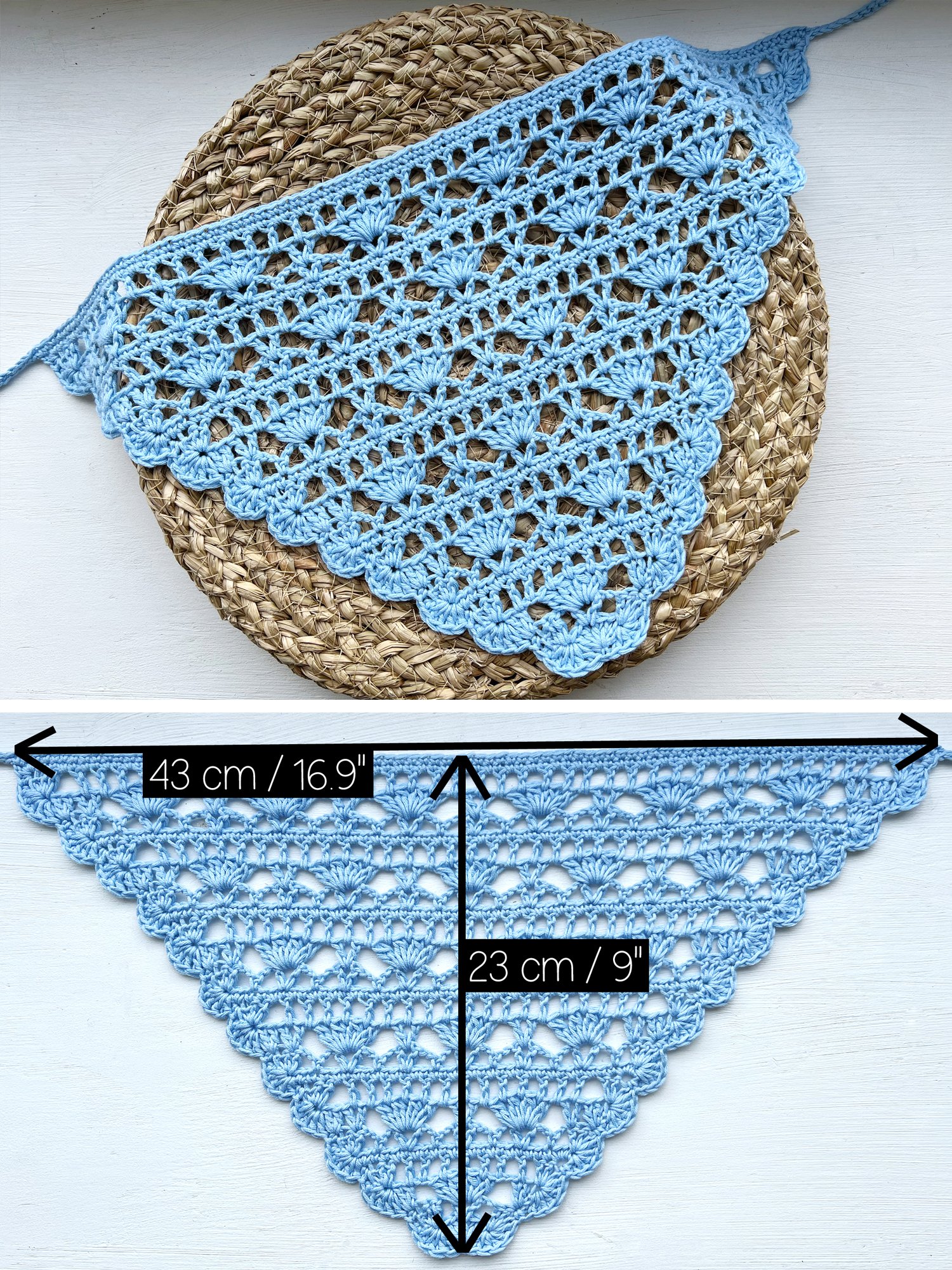 Crochet Pattern: Beach Shells Bandana V2 product image (3)