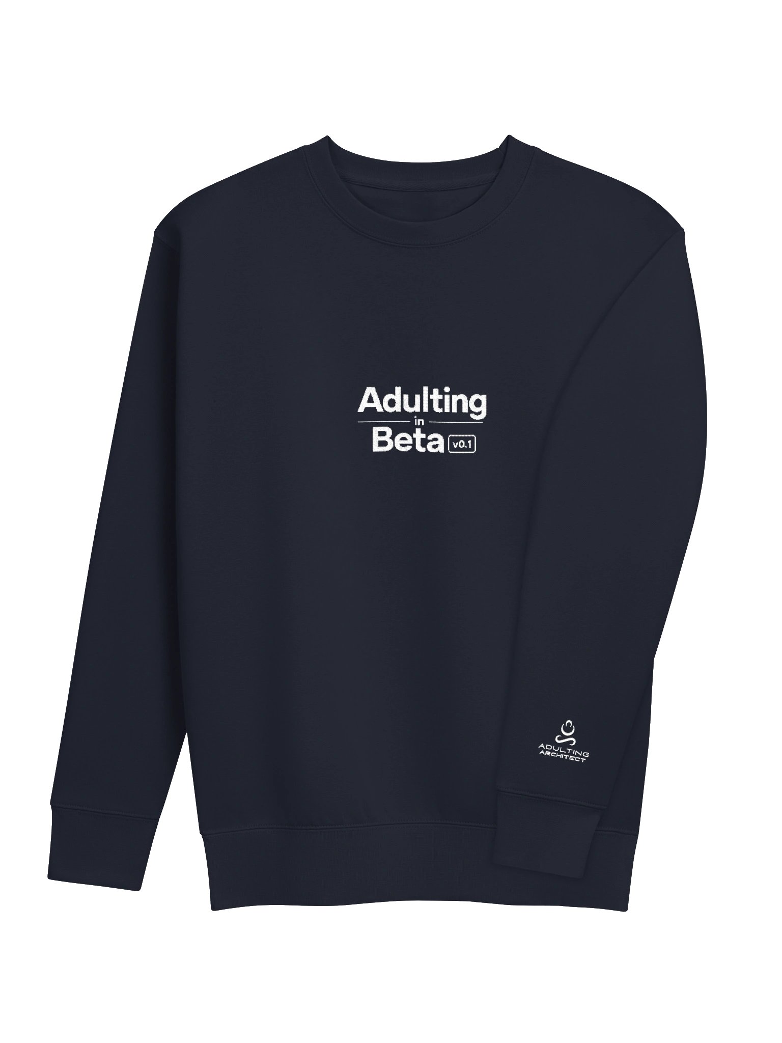“Adulting in Beta v0.1” — Unisex Premium Crewneck Sweatshirt product image (87)