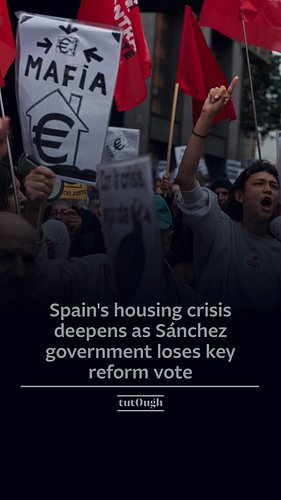 🇪🇸Spain’s government has suffered a parliamentary setback after the lower house rejected emergency housing measures aimed at ...