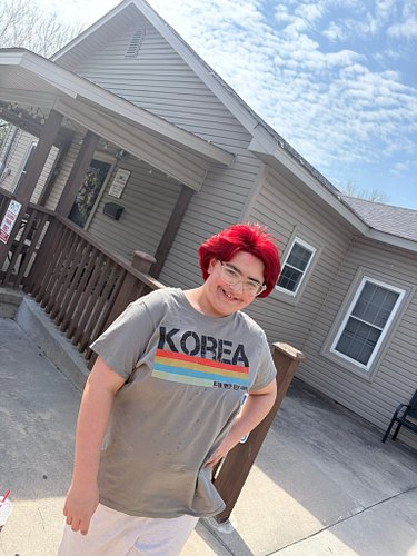 Our baby turns 11 today. Showing off her new hair color and representing her Korean heritage. She is such a blessing. Karleen...