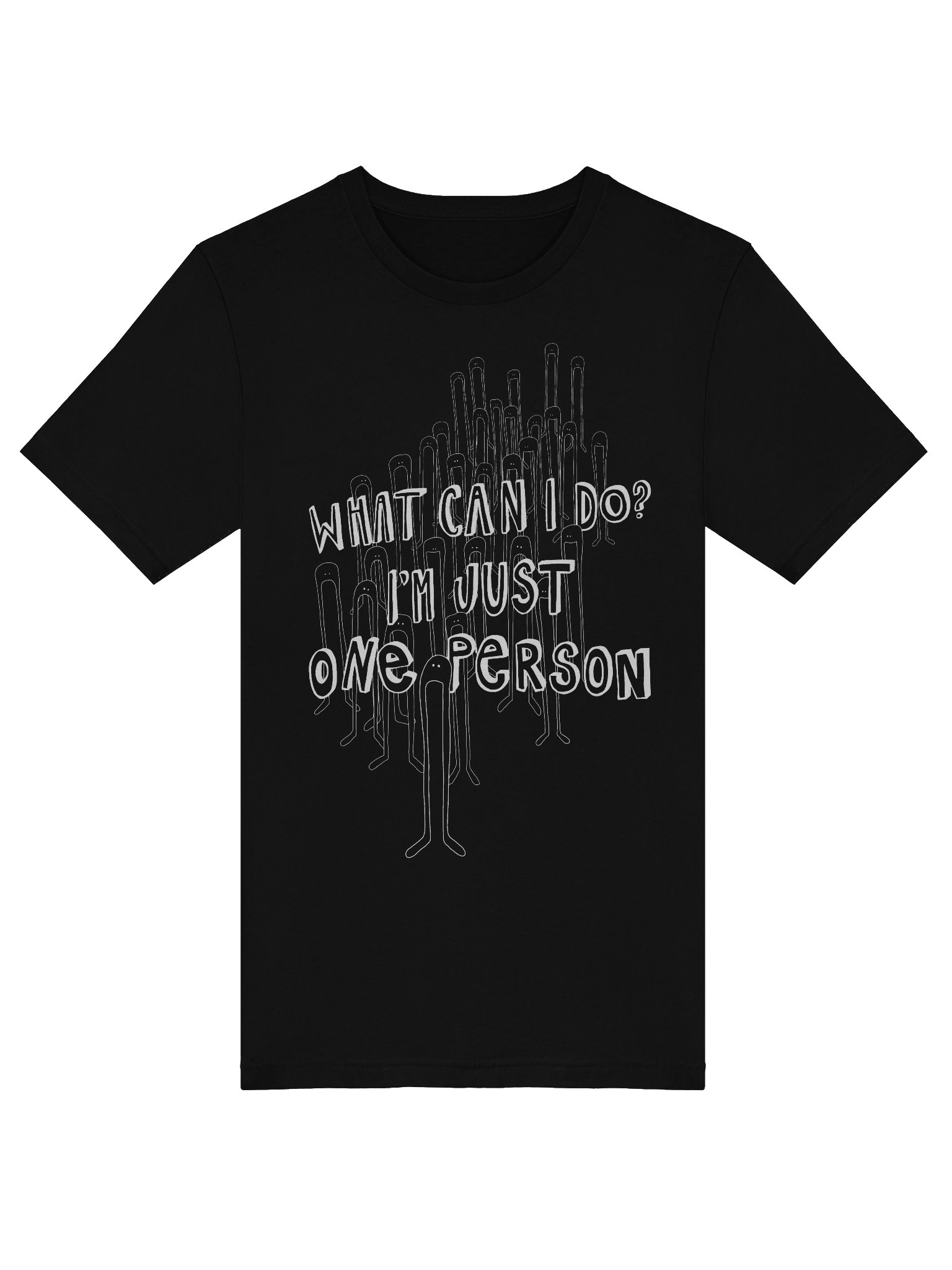 I'm Just One Person - Dark Mode Tee product image (5)