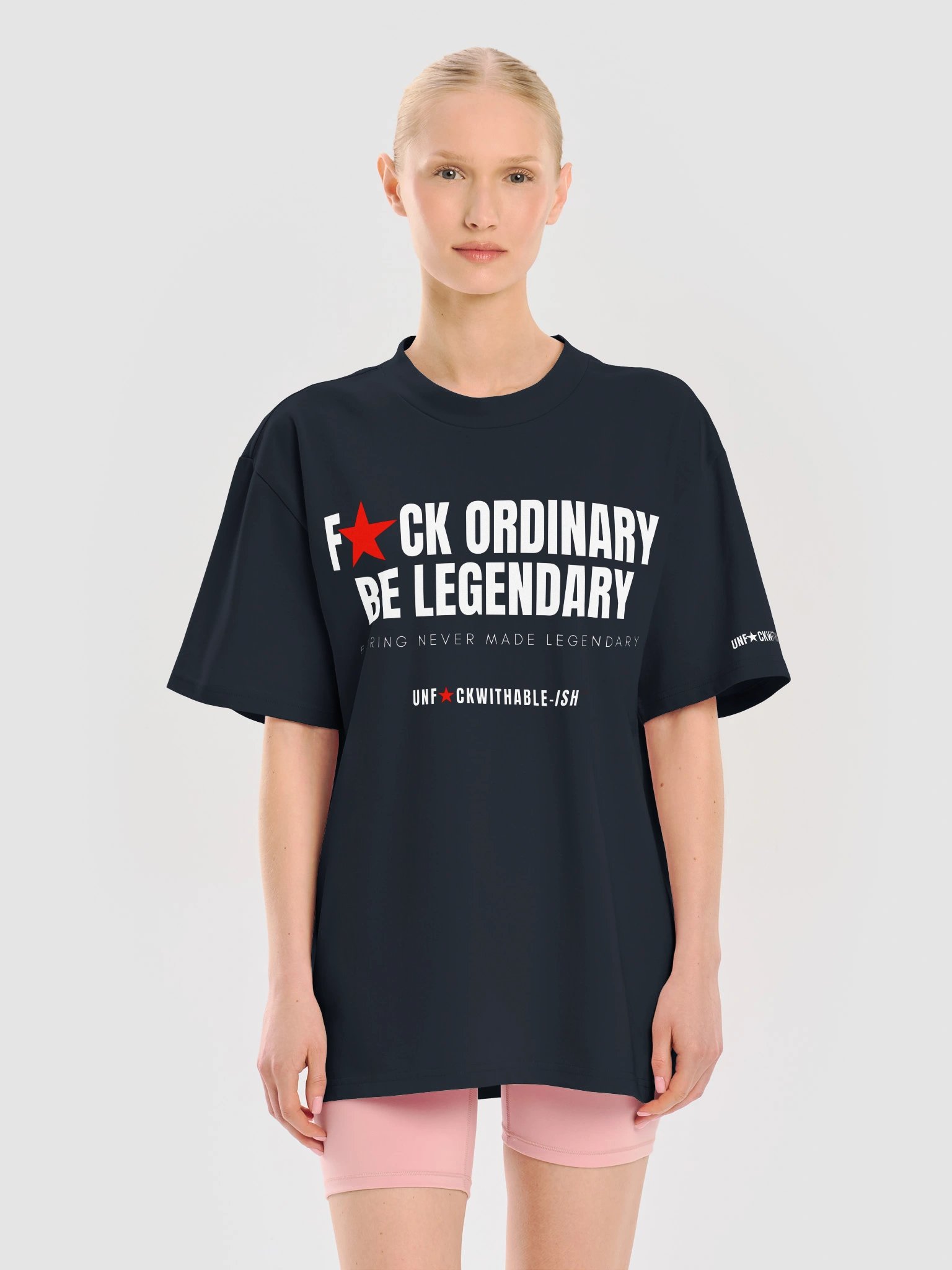 UNF★CKWITHABLE-ISH™ F★CK Ordinary Be Legendary Men's Streetwear Oversized Streetwear T-Shirt product image (9)