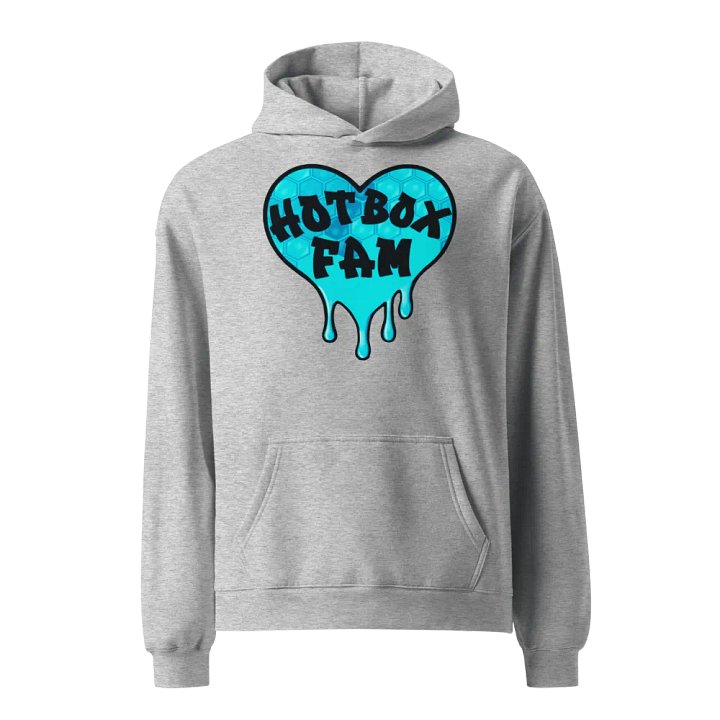 HOT BOX FAM TEAL HONEY COMB LOGO HOODIE product image (4)