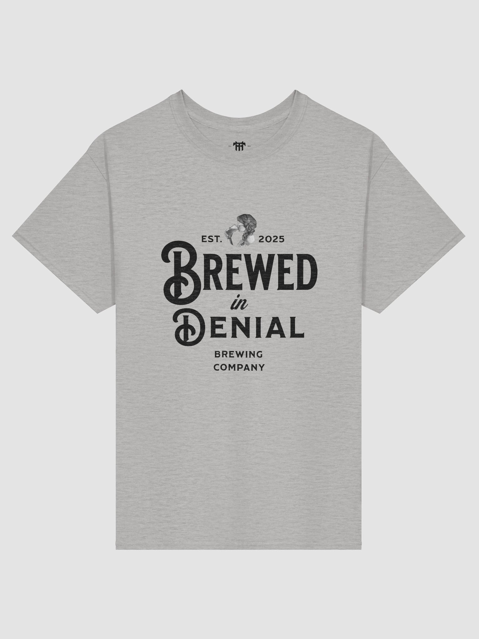 Brewed in Denial Trade Tee product image (1)