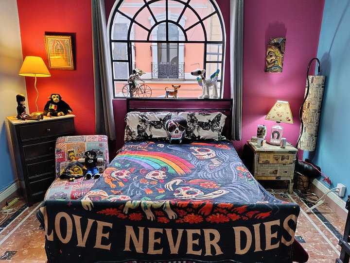 Love Never Dies – Day of the Dead Dog Blanket | Calavera Pet Art Throw product image (1)