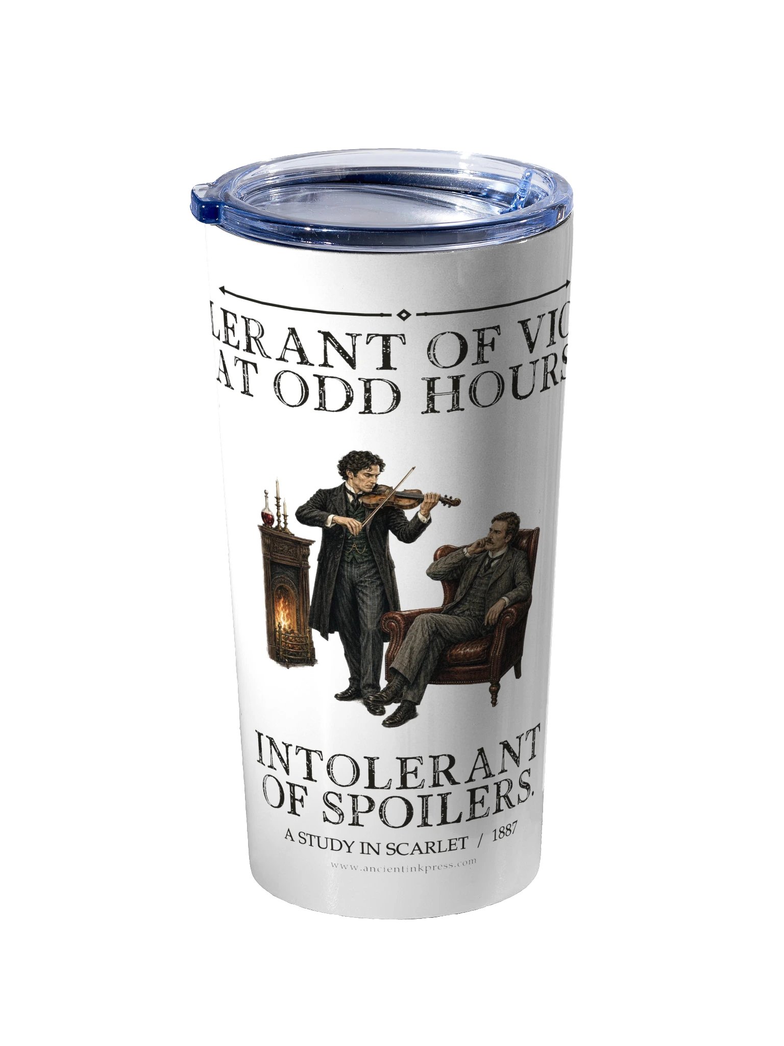 Tolerant Violin At Odd Hours Intolerant Spoilers -- A Study in Scarlet 20oz Tumbler product image (2)