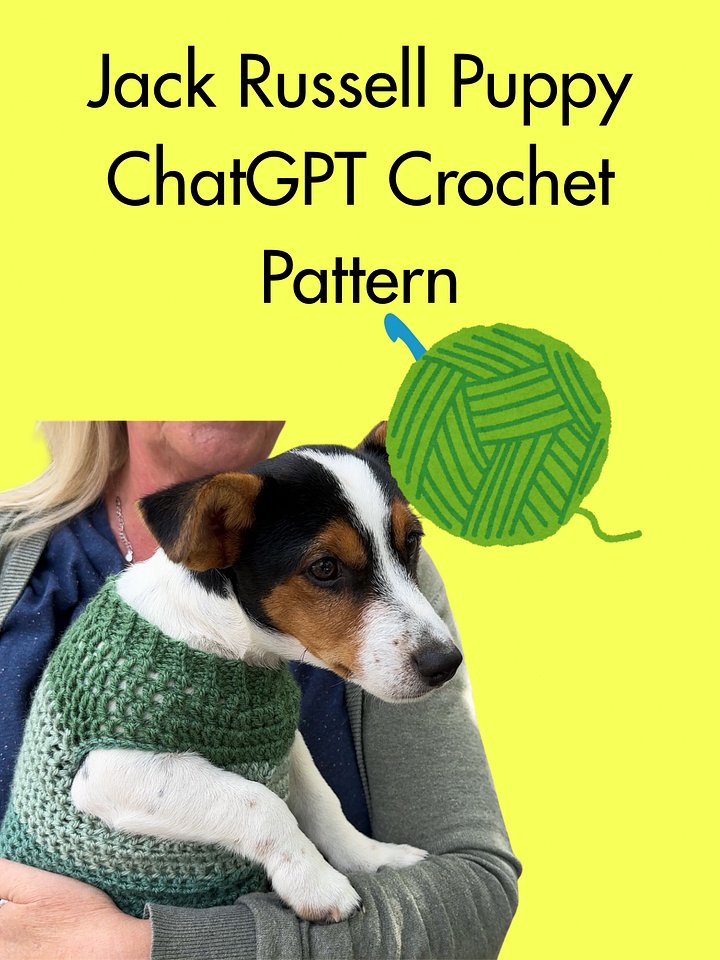Jack Russell Puppy ChatGPT Crochet Pattern product image (1)