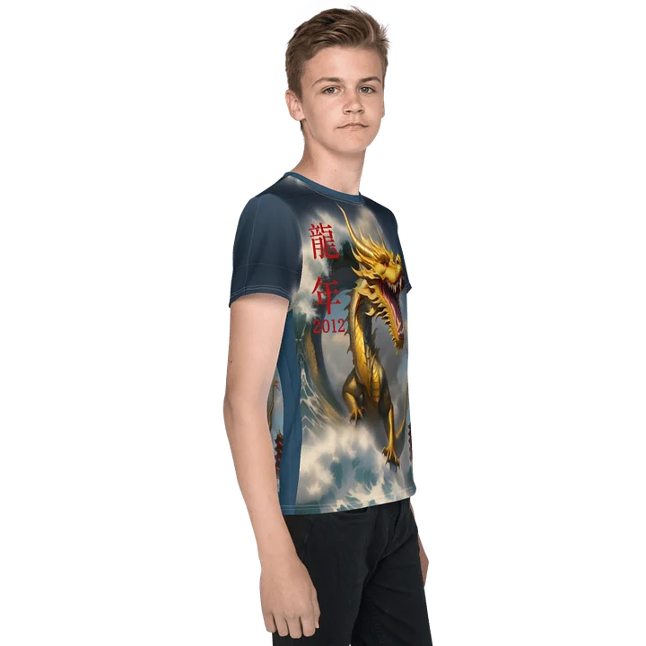 Water Dragon 2012 and the wave /All-Over Print Youth Crew Neck T-Shirt product image (2)