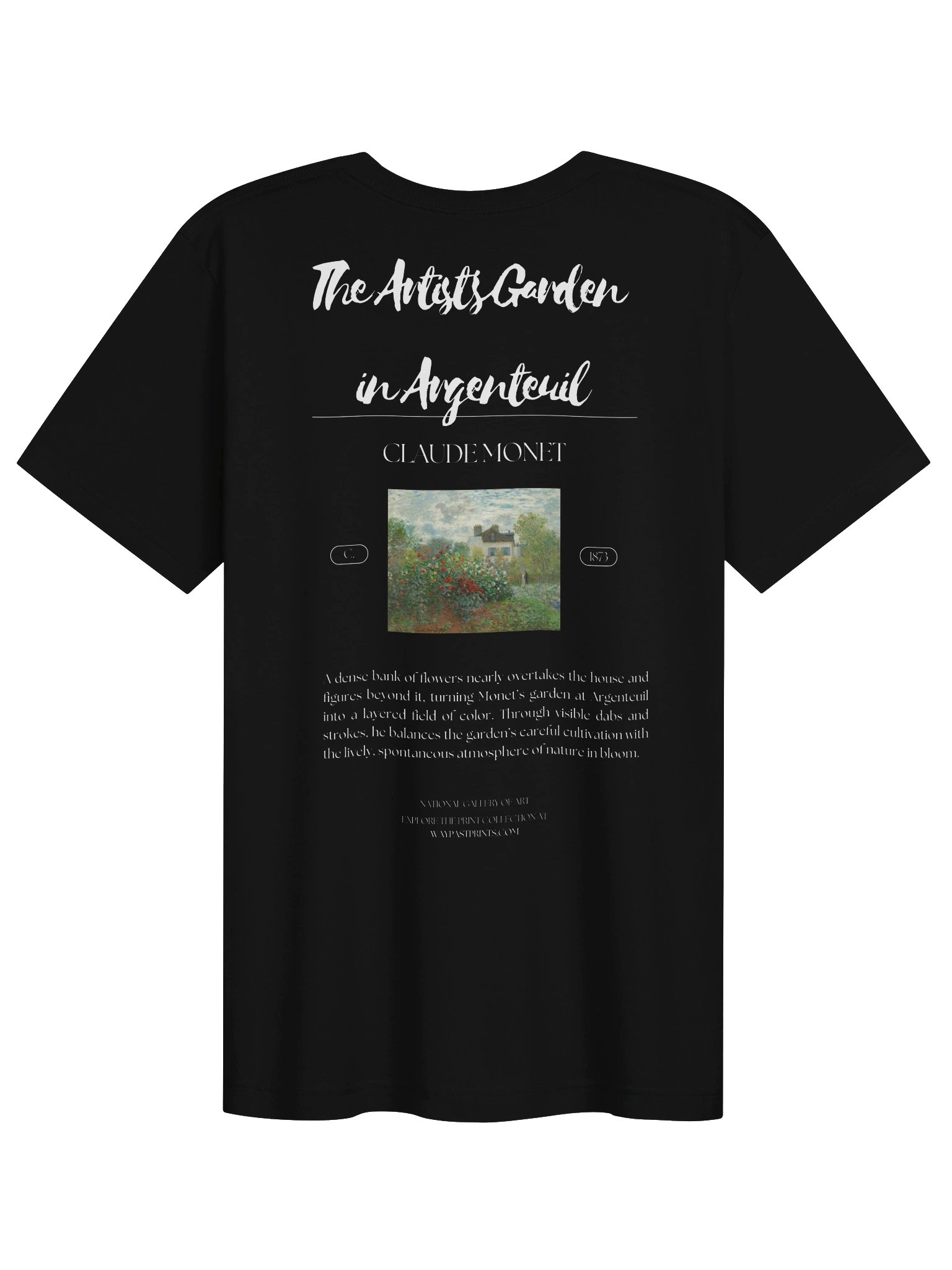 The Artist's Garden in Argenteuil (A Corner of the Garden with Dahlias) [Claude Monet] T-Shirt product image (6)