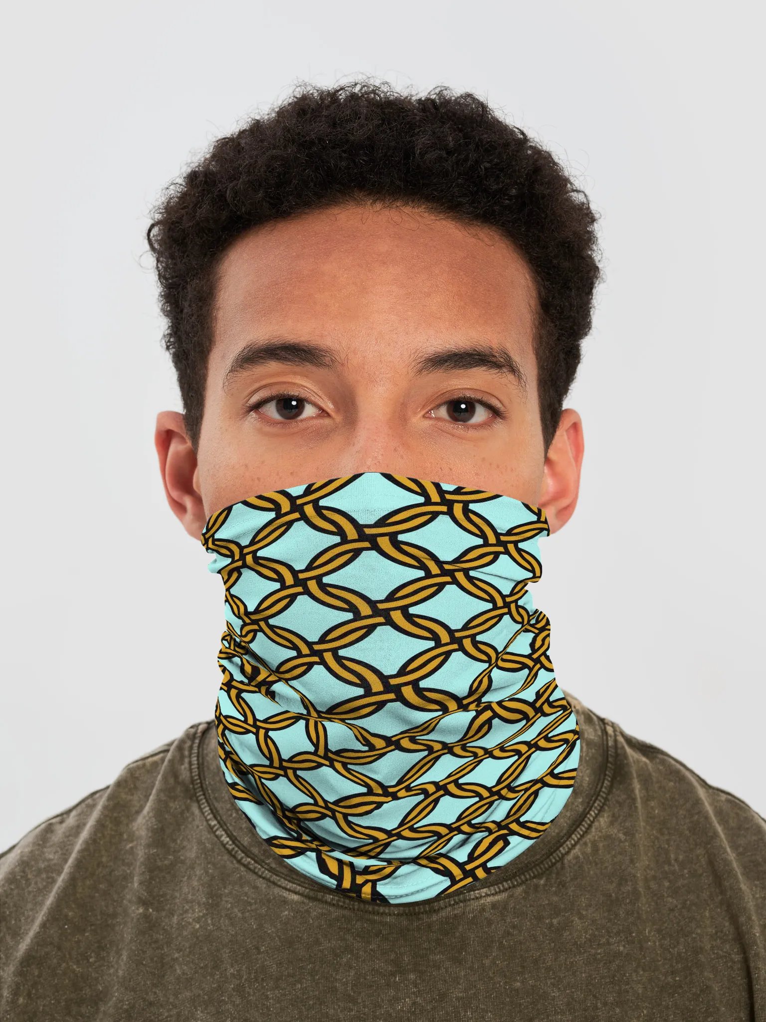 Inter locking circles Neck Gaiter product image (1)