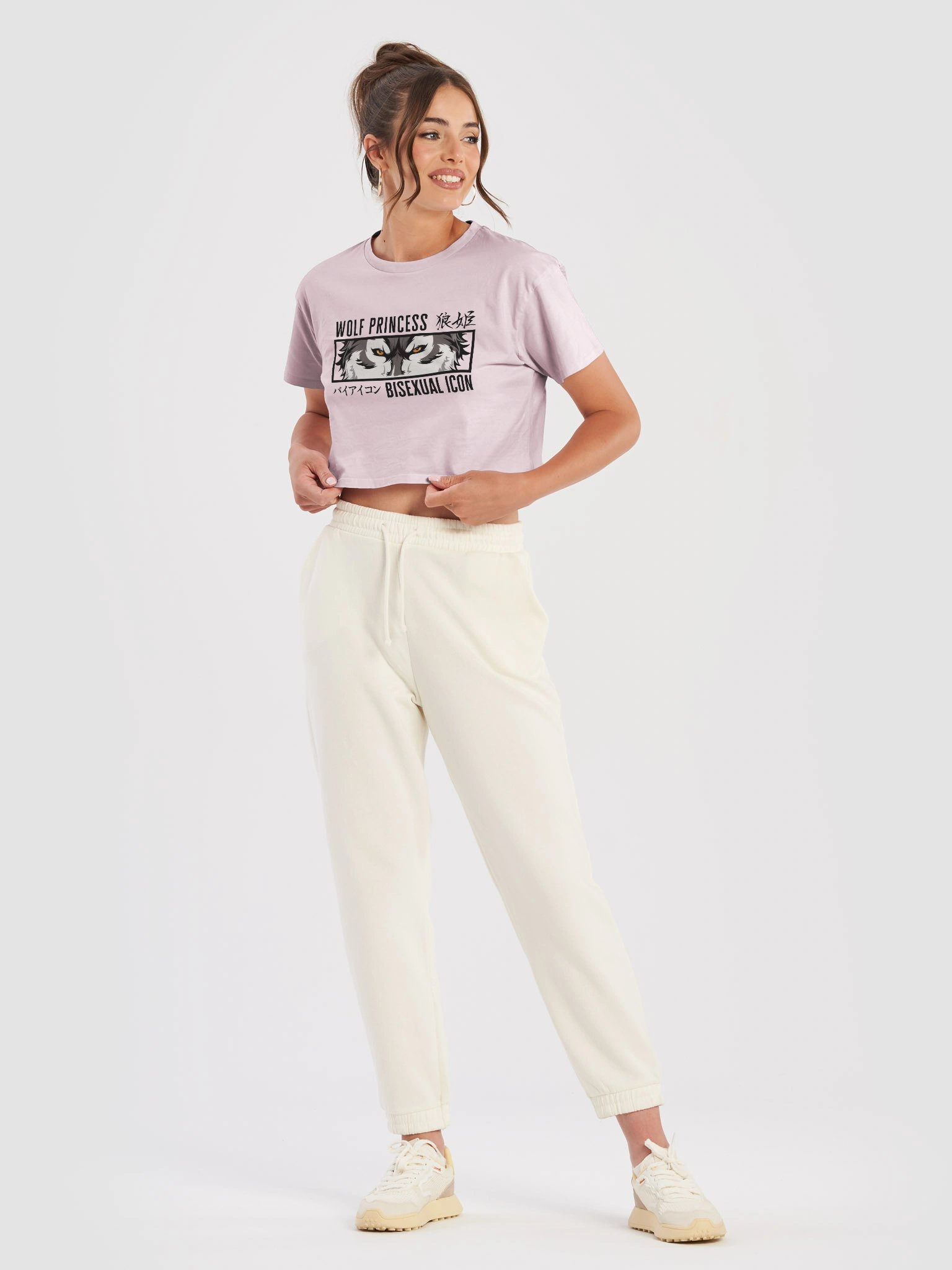Wolf Princess & Bisexual Icon Crop Top product image (3)
