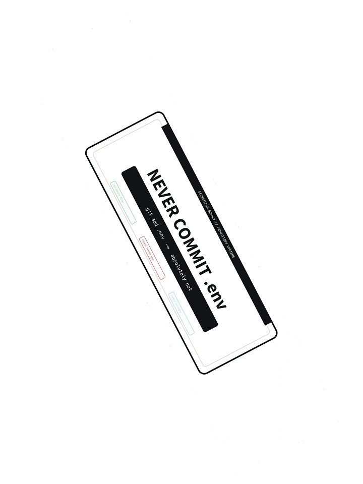 Never Commit .env Sticker product image (2)