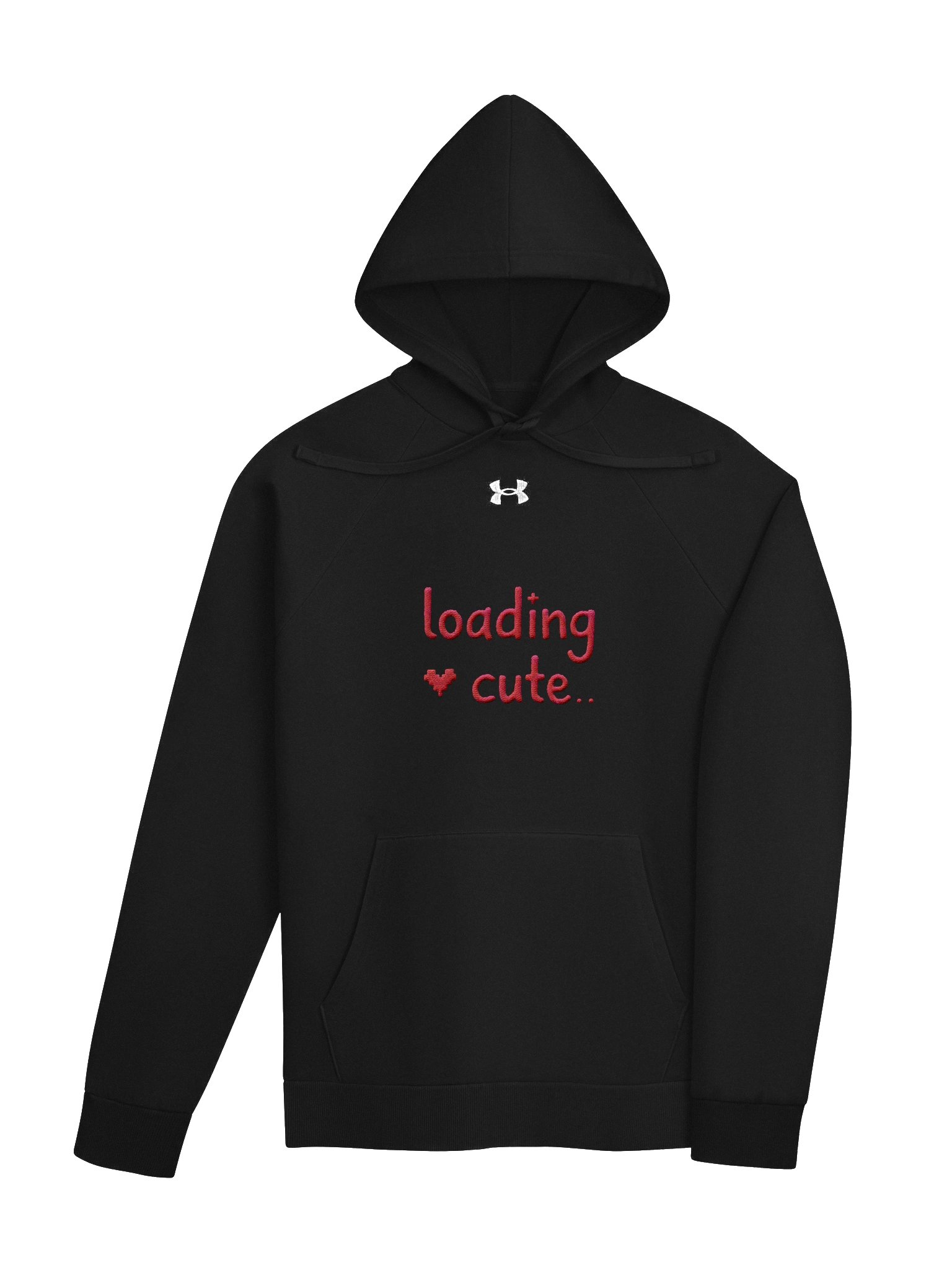 Loading Cute.." Retro Pixel Art Embroidered Unisex Hoodie product image (5)