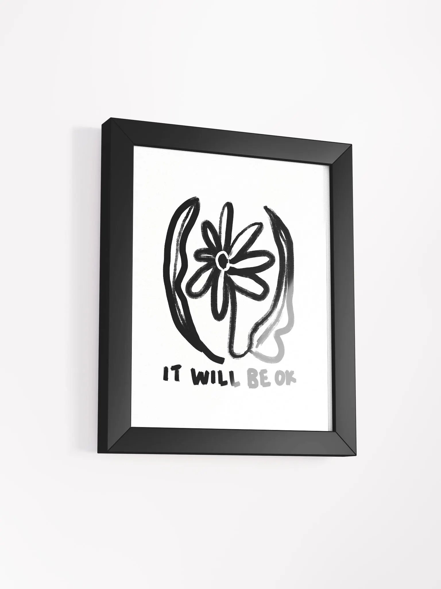 Be OK Framed Art Print product image (2)