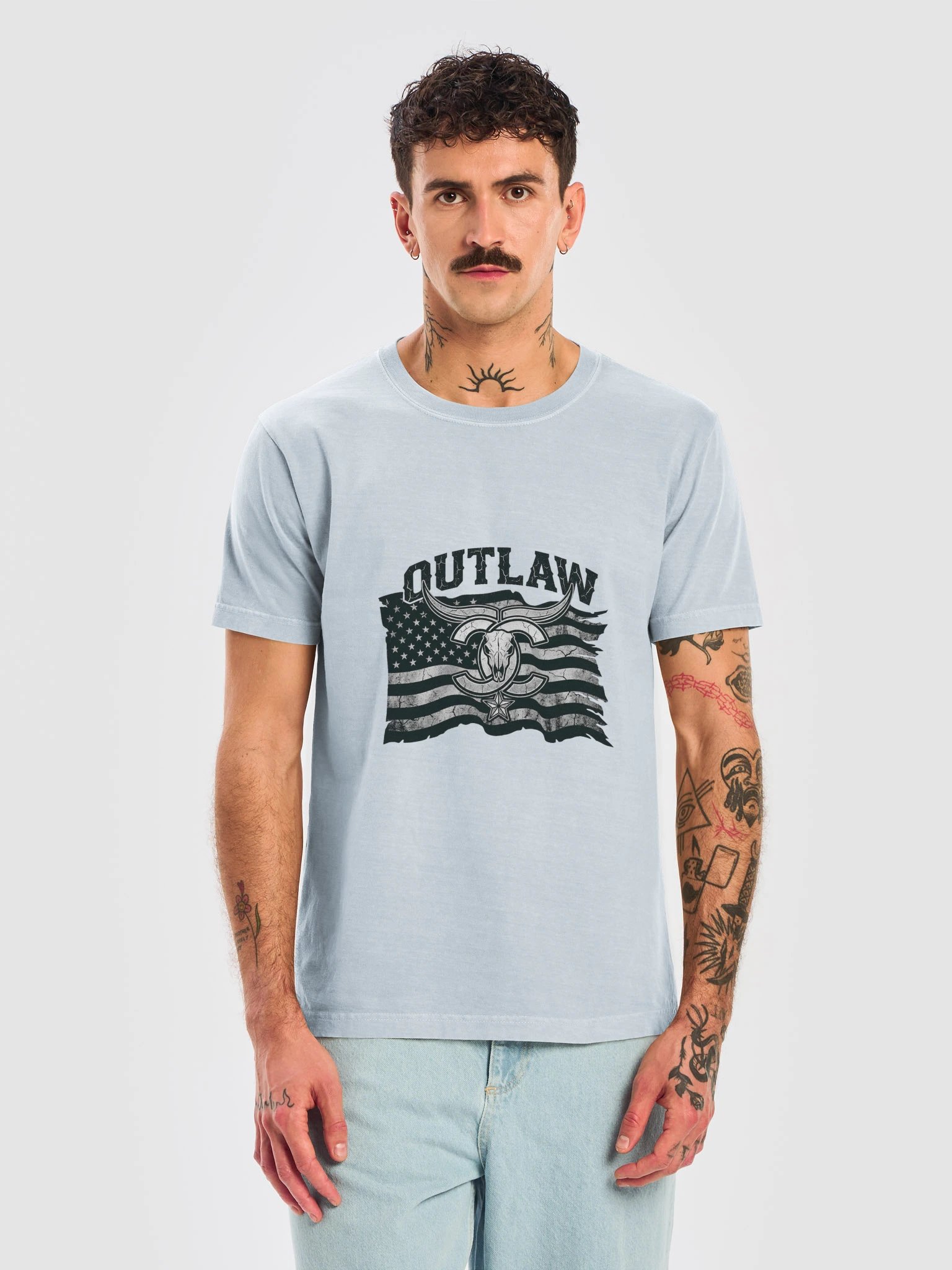 Outlaw Denim Tee - Front product image (5)